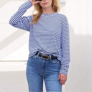 AYR Slushy striped long sleeve t shirt size M